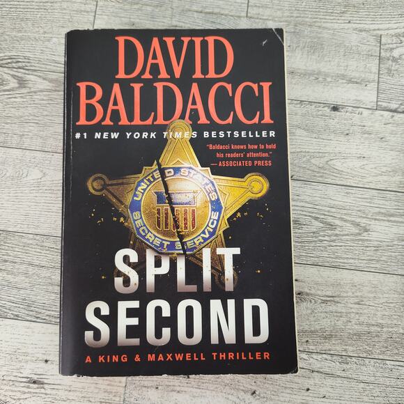 SPLIT SECOND King & Maxwell Thriller David Baldacci Trade Paperback 2021 Edition - Picture 9 of 10